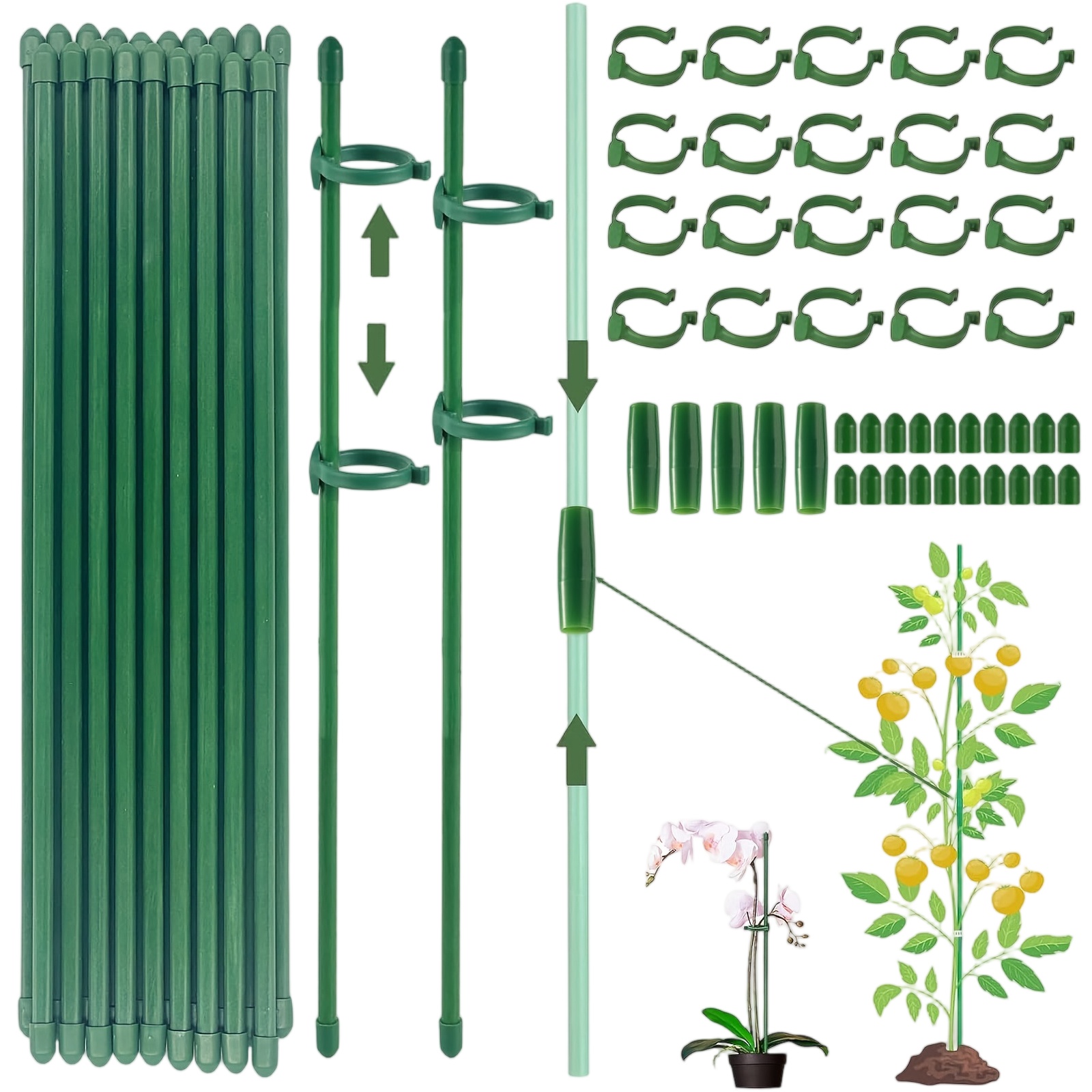 Florist Supply Bulk - 식물 지지대 단일 줄기 관목 홀더