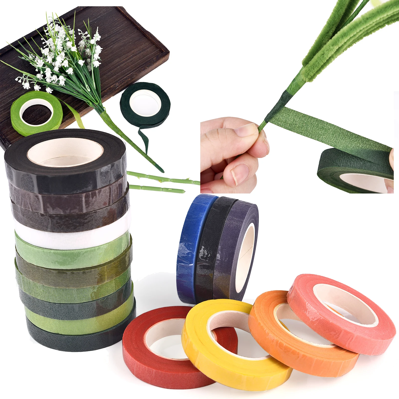 30야드, 12mm 꽃 줄기 테이프, 코사지용, 꽃다발 - Florist Flower Supply 리뷰 및 가격