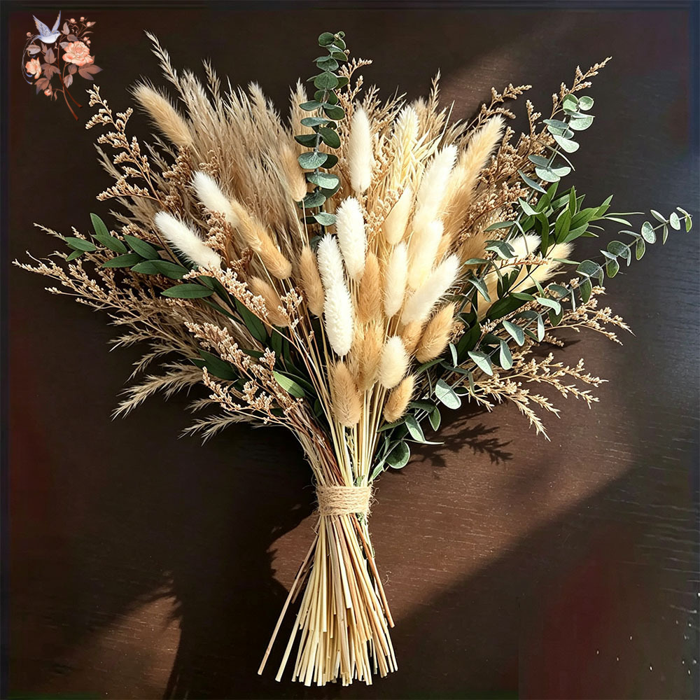80개입 천연 건조 꽃다발, 팜파스 풀과 유칼립투스 잎 - Eucalyptus Preserved 리뷰 및 가격