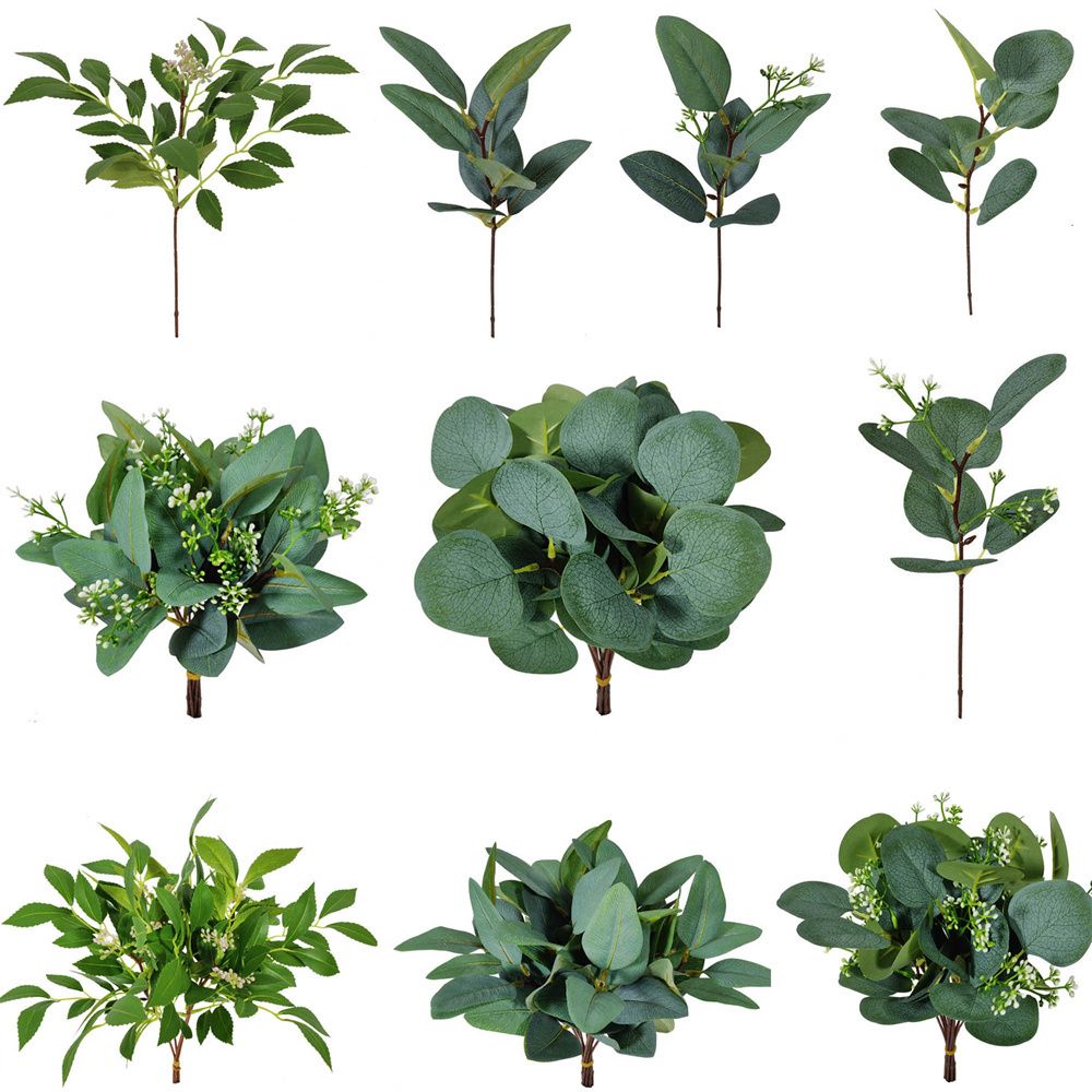 인공 식물 유칼립투스 잎 녹지 줄기, 꽃 가짜 식물 선 - Florist Supply Bulk 리뷰 및 가격